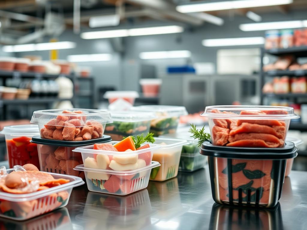 Use of plastic containers in the meat processing industry фото