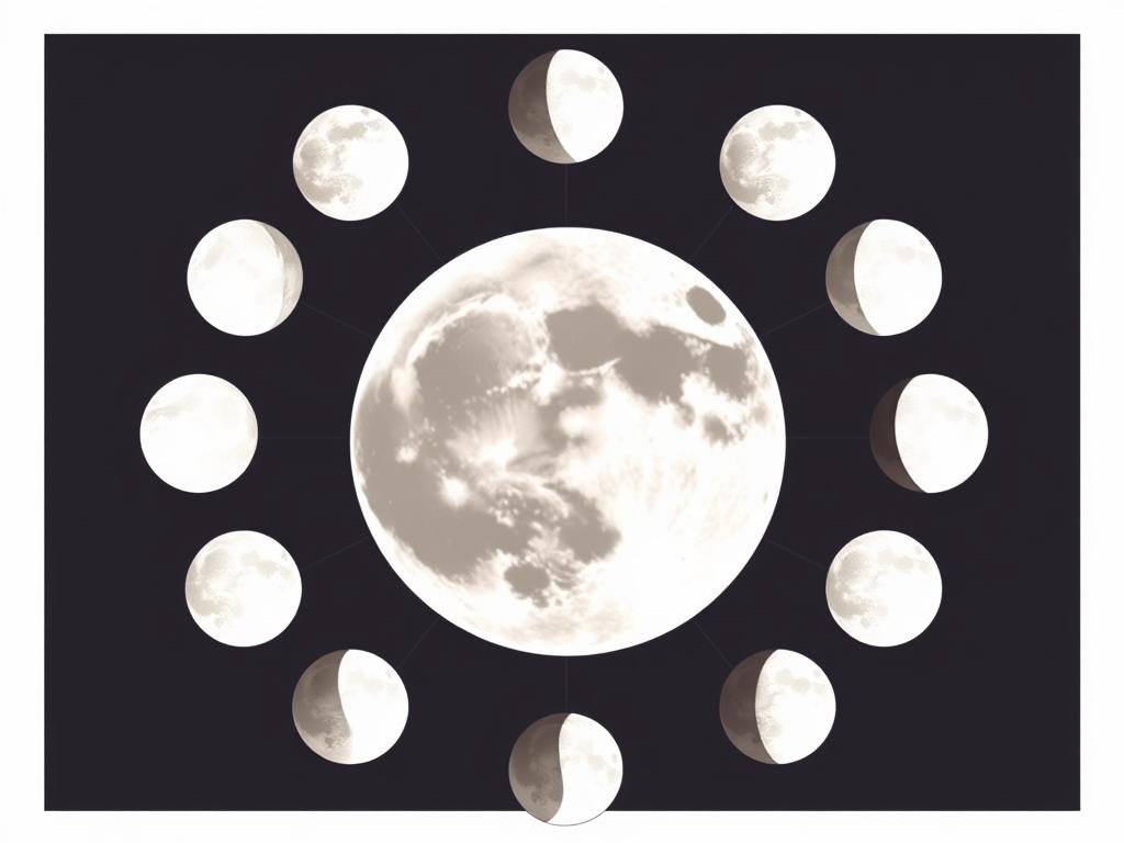 The influence of the moon phases on human mood and behavior.фото