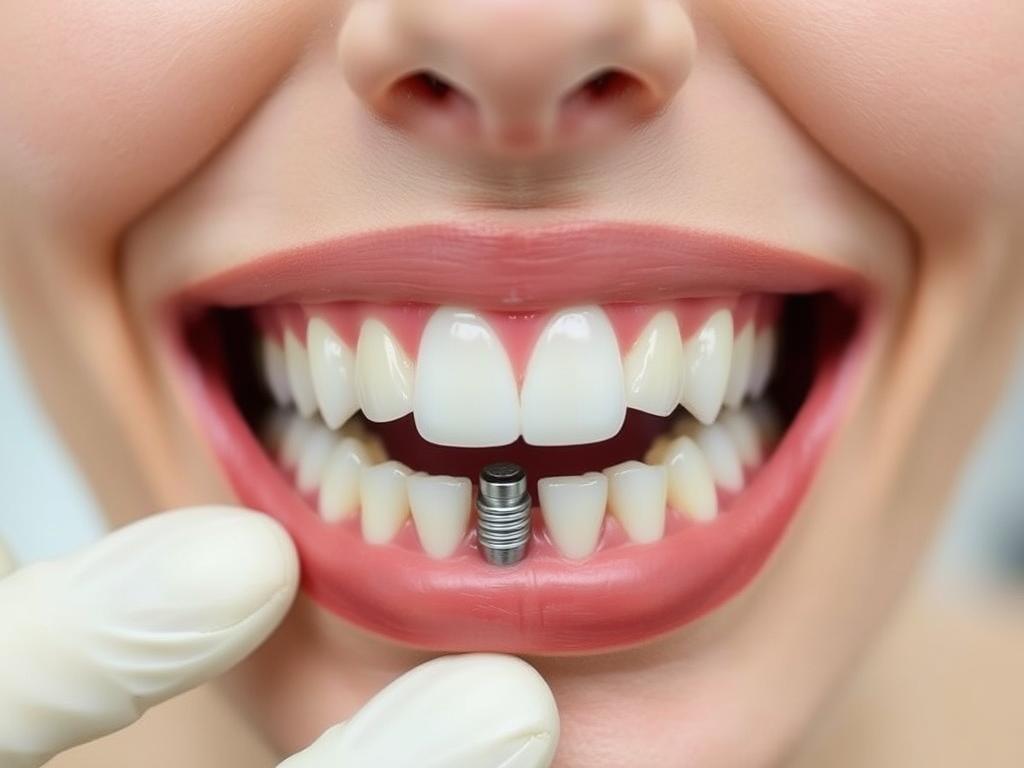 Implantation of front teethфото