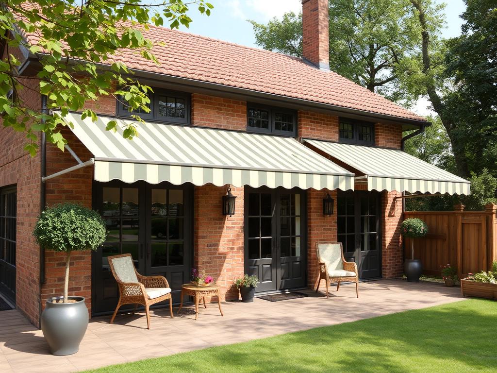 Awnings for a private houseфото