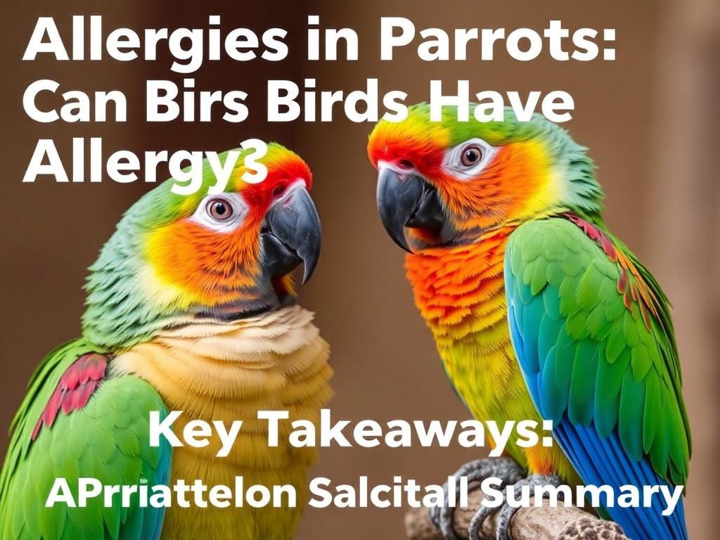     Allergies in Parrots: Can Birds Have Allergies?. Key Takeaways: A Practical Summary