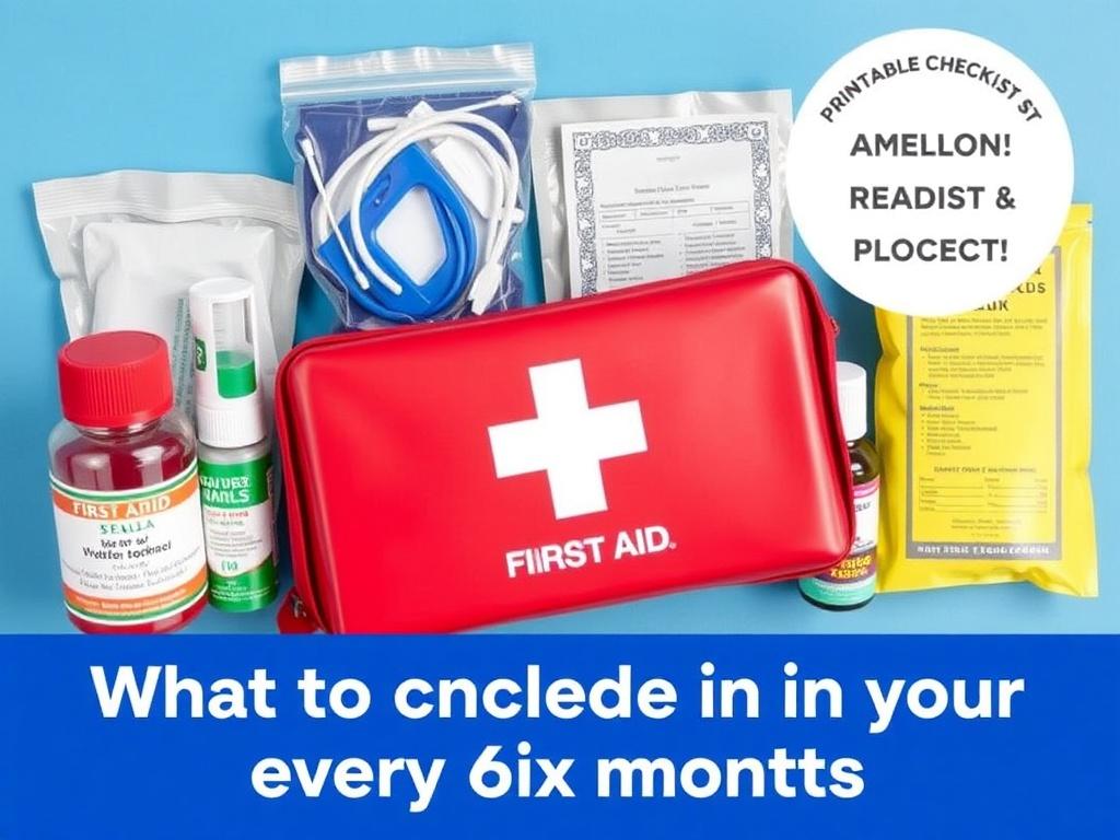 Première Aid Kit : de quoi Constituer sa Trousse à Pharmacie. Checklist imprimible: qué revisar cada seis meses