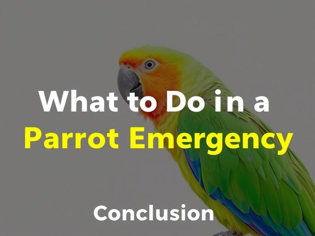     What to Do in a Parrot Emergency. Conclusion