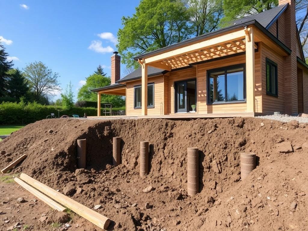 Advantages of driven piles in the construction of a private houseфото